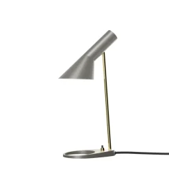 AJ Mini bordlampe, grå/messing