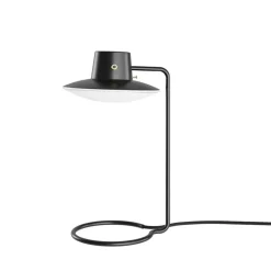 AJ Oxford 41 Bordlampe, metal sort/opal glas