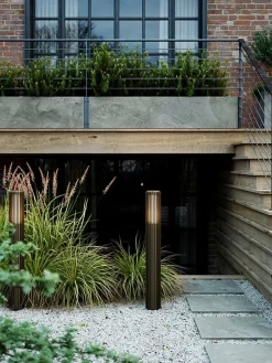 Aludra 95 havelampe, metallisk brun