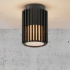 Aludra udendørs loftlampe, sort
