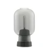 Amp bordlampe, Smoke/Sort marmor