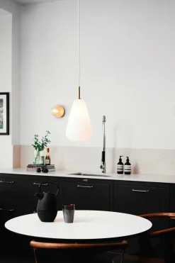 Anoli 1 pendel medium, nordic guld/opal