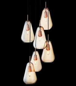 Anoli 6 pendel, nordic guld/guld