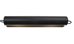 Applique Cylindrique Longue væglampe, antrasit grå