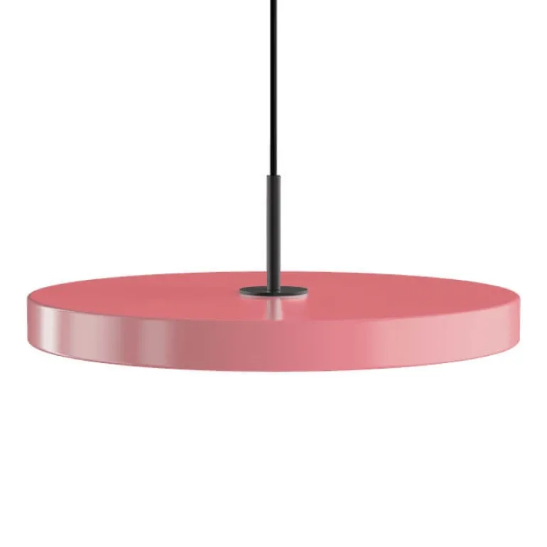 Asteria medium pendel, rose/sort