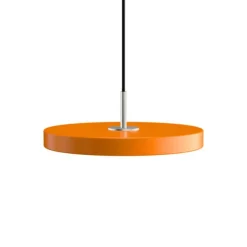 Asteria mini pendel, orange/stål