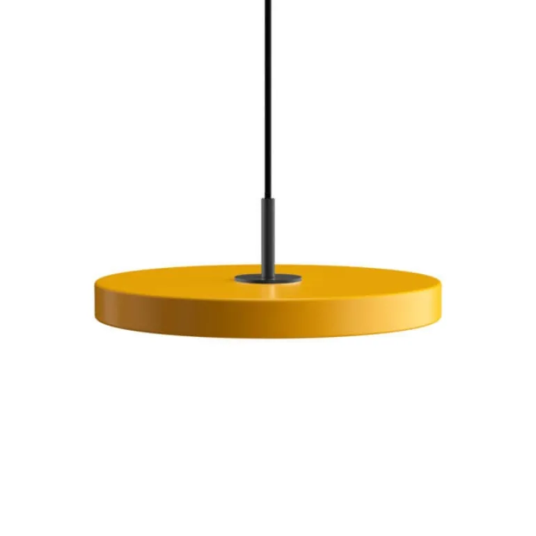 Asteria mini pendel, saffron gul/sort