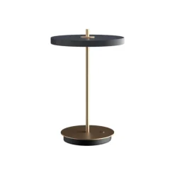 Asteria Move batteri-/bordlampe, antrasit/messing