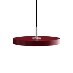 Asteria Plus mini pendel, ruby rød/stål