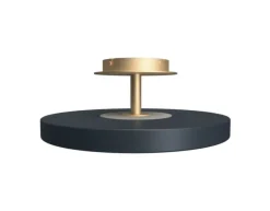 Asteria Up medium loftlampe, antrasit/messing