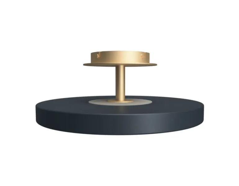 Asteria Up medium loftlampe, antrasit/messing