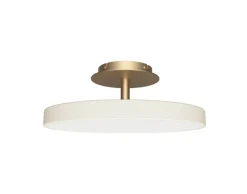 Asteria Up medium loftlampe, pearl hvid/messing