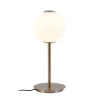 Audrey bordlampe m/USB, messing/opal