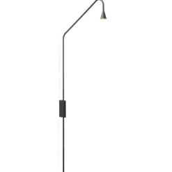 Austere væglampe, bruneret (brun-sort)