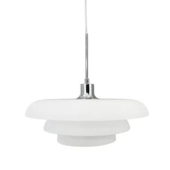 Ava pendel D40, opal/krom