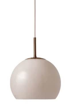 Ball Glass pendel Ø25, sand grey