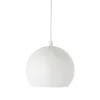 Ball Pendel Ø18, mat hvid