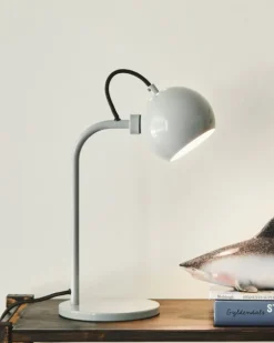 Ball Single bordlampe, blank pale grey (christmas)