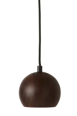 Ball Wood pendel Ø12, valnød