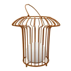Basket udendørs batterilampe, terracotta