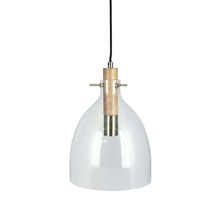 Bistro D25 pendel, klar/eg/messing