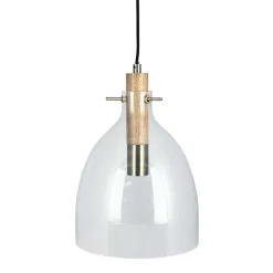 Bistro D30 pendel, klar/eg/messing