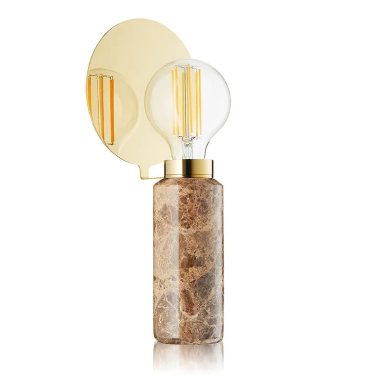 Blindspot Bordlampe, Brun marmor