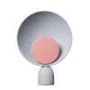 Blooper bordlampe, askegrå/jaipur lyserød