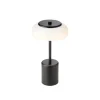 Blossi bordlampe / batterilampe mini portable, sort/opal