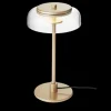 Blossi bordlampe small, nordic guld/klar