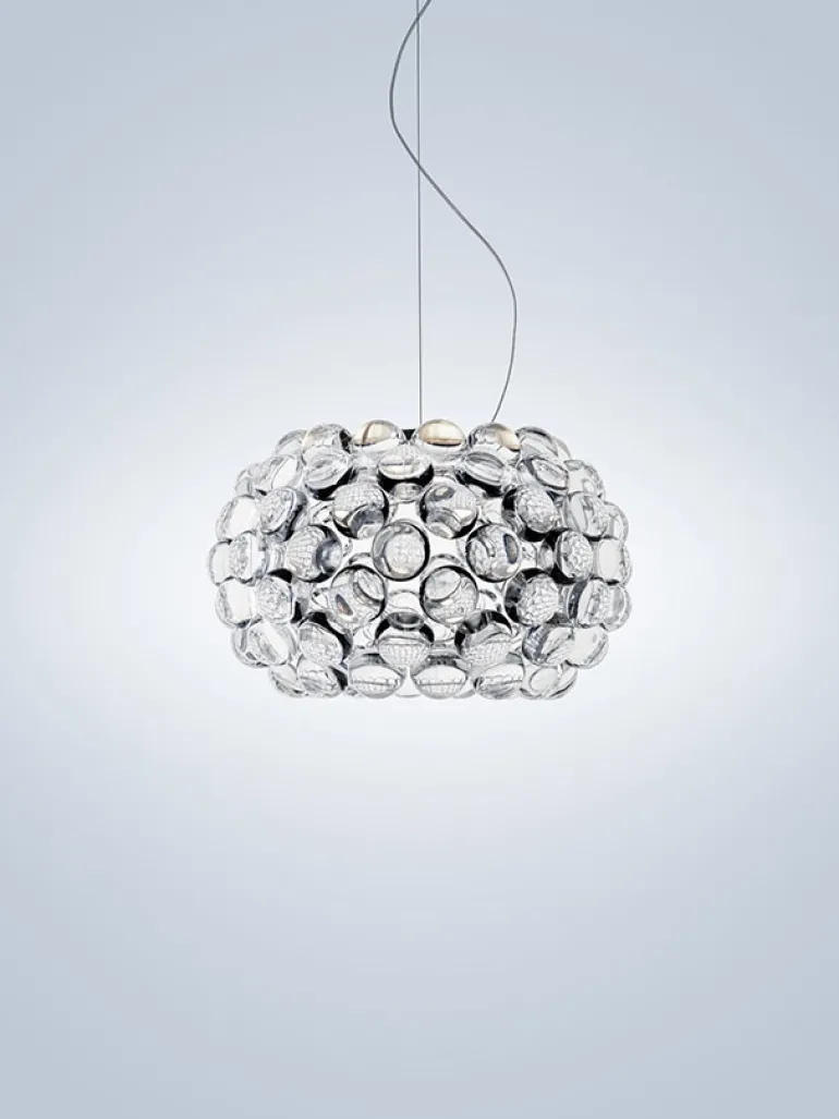 Caboche Plus Piccola pendel LED, transparent