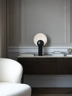 Caché bordlampe, sort