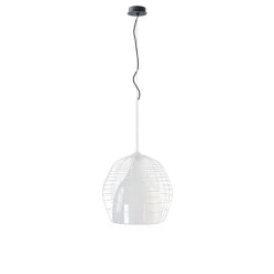 Cage Pendel Large, Hvid/Hvid