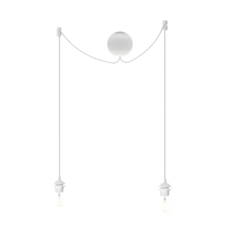 Cannonball Cluster 2 E27-ophæng, hvid