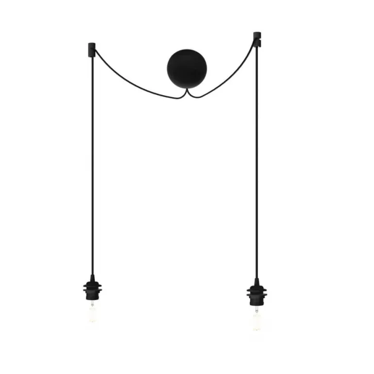 Cannonball Cluster 2 E27-ophæng, sort