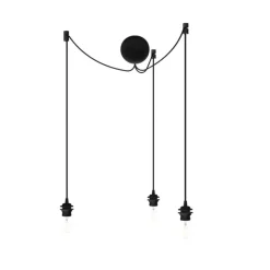Cannonball Cluster 3 E27-ophæng, sort