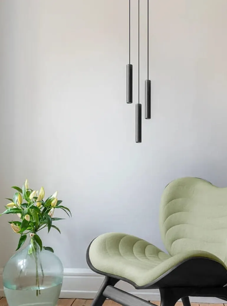 Chimes Cluster 3 klyngependel, sort eg