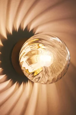 Chisell væglampe, messing