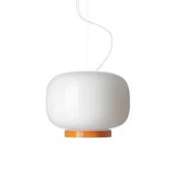 Chouchin 1 Reverse LED pendel m/dæmper, hvid/guld