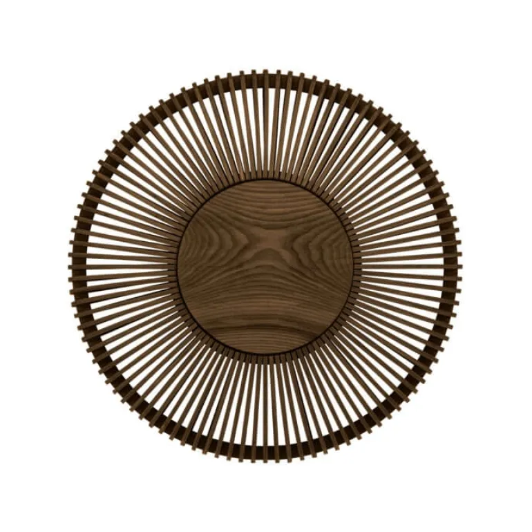 Clava Up Wood large væglampe, mørk eg