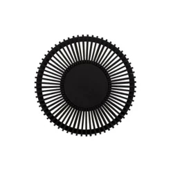 Clava Up Wood medium væglampe, sort eg