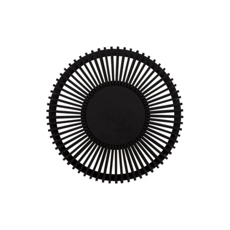 Clava Up Wood medium væglampe, sort eg