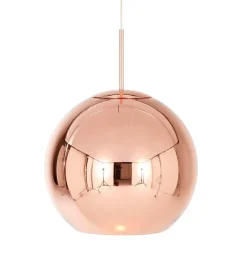 Copper rund pendel Ø45, kobber