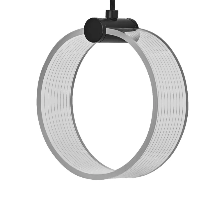 Decor Circle 1 pendel, sort/klar