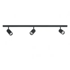 DESIGNLINE skinne-sæt 1,9 meter m/3 Tube spots, sort