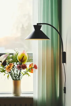 Dial væglampe, sort