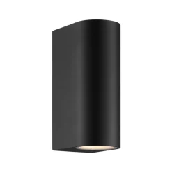 Dion double udendørs væglampe, sort