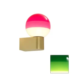 Dipping Light A1-13 væglampe, Grøn/børstet messing