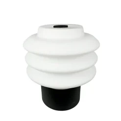 Diva LED bordlampe / batterilampe, opal/sort