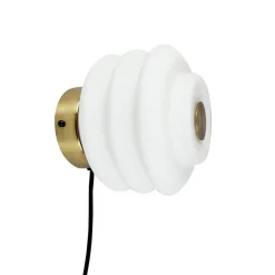 Diva væglampe, opal/messing